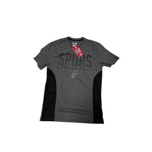 Ultra Game Spurs Basketball T-Shirt NBA Activewear Athletic‎ Gray Mens